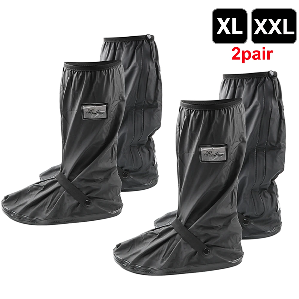 Wiederverwendbare Motorrad-Roller-Dirt-Bike-Regenschuh-Abdeckung, rutschfeste Stiefelüberzüge, Unisex-Fahrradschuh-Schutz für regnerischen, verschneite Tage