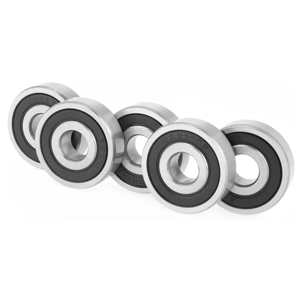 A33R-10Pcs/Set Bearing Balls 6200-2RS Double Rubber Sealed Steel Deep Groove Ball Bearing Size 10 X 30 X 9Mm