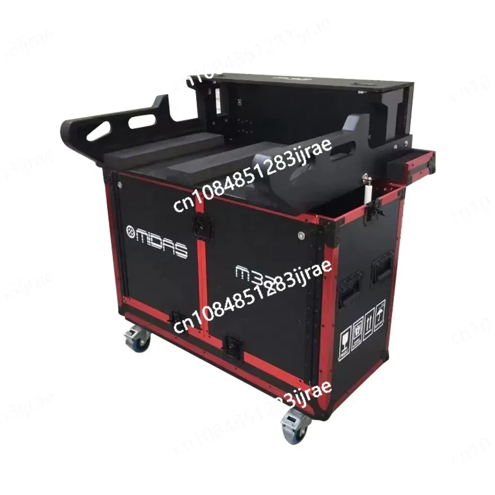 Customized Midas M32 Live Digital Mixer Hydraulic Flight Case with Wheels Portable Mobile Stage Equipment