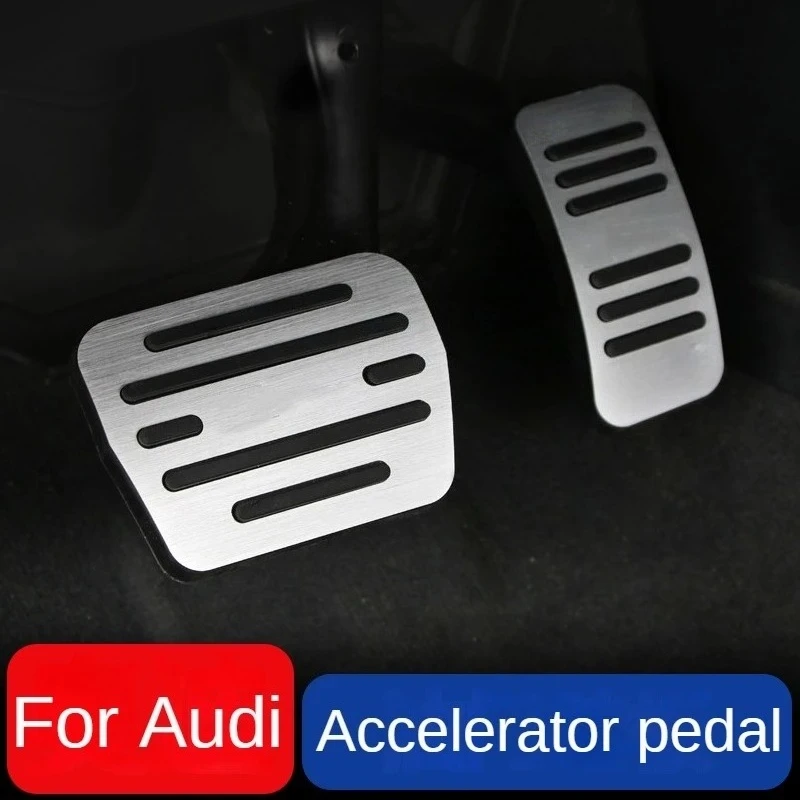 

For Audi Car Foot Accelerator Brake Pedal Stainless Steel Non-slip Restfoot Pad Fit A4 A5 A6 A7 Q2 Q3 Q5 Q7