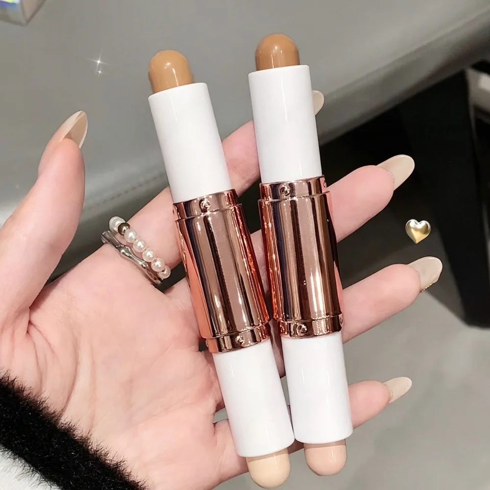 2 in 1 Dual Head Highlight Contouring ปากกา Double-ended Highlighter Stick คอนซีลเลอร์ Contour Stick V Face สามมิติ