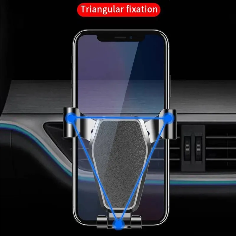 携帯電話,エアベントクリップ,GPS,iphone 15, 14, xiaomi, samsung用の重力自動車ホルダーc5