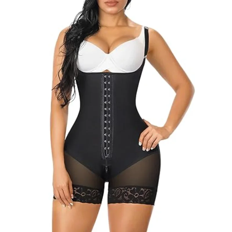 

Трусики GUUDIA на молнии с промежностью Fajas Colombianas Fajas, формирователь тела под грудью с регулируемыми бретелями, высокая талия, контроль живота BBL