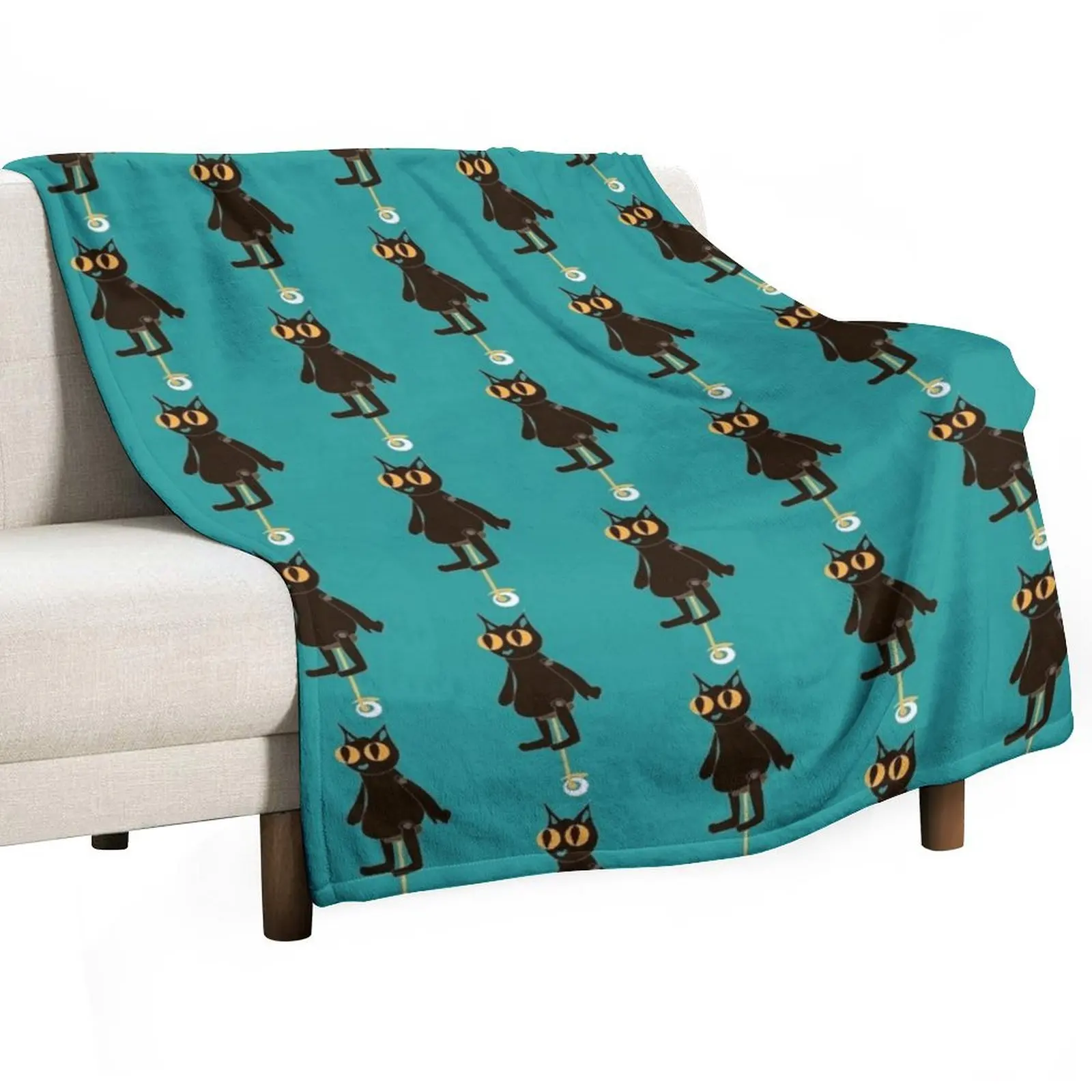 Fran Bow Kitty Throw Blanket anime Blankets For Sofas Beach Decorative Throw Blankets
