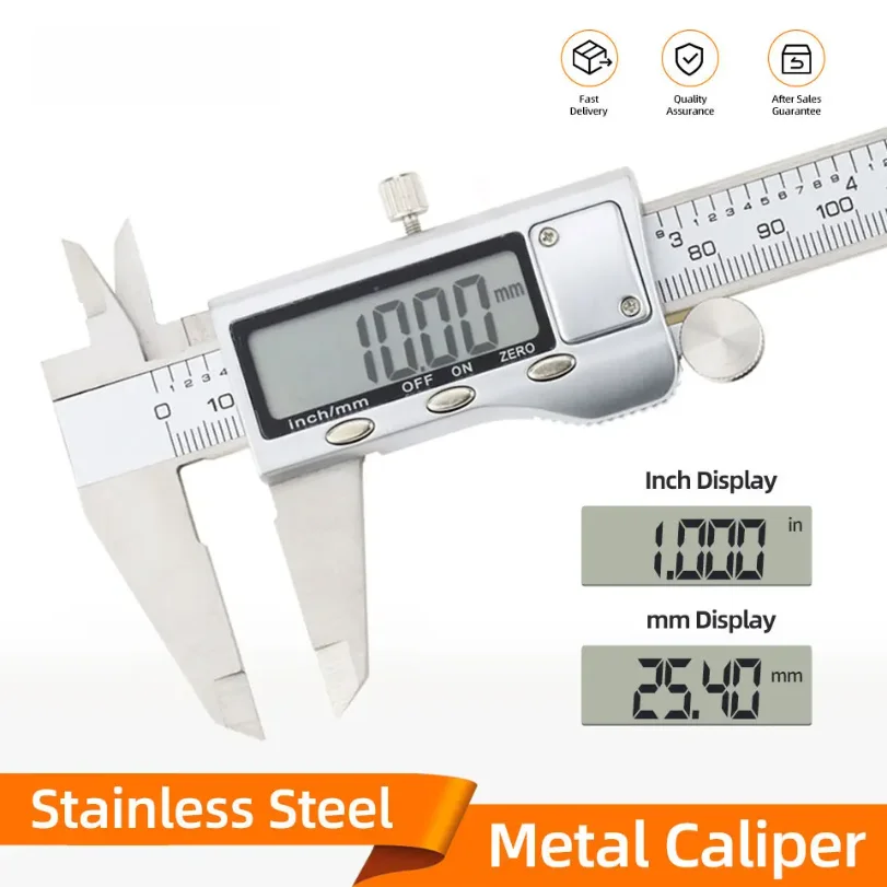 Metal Caliper Digital Pachometer Professional Vernier Caliber Measuring Tools Woodworking Thickness Gauge Depth Electronic Ruler