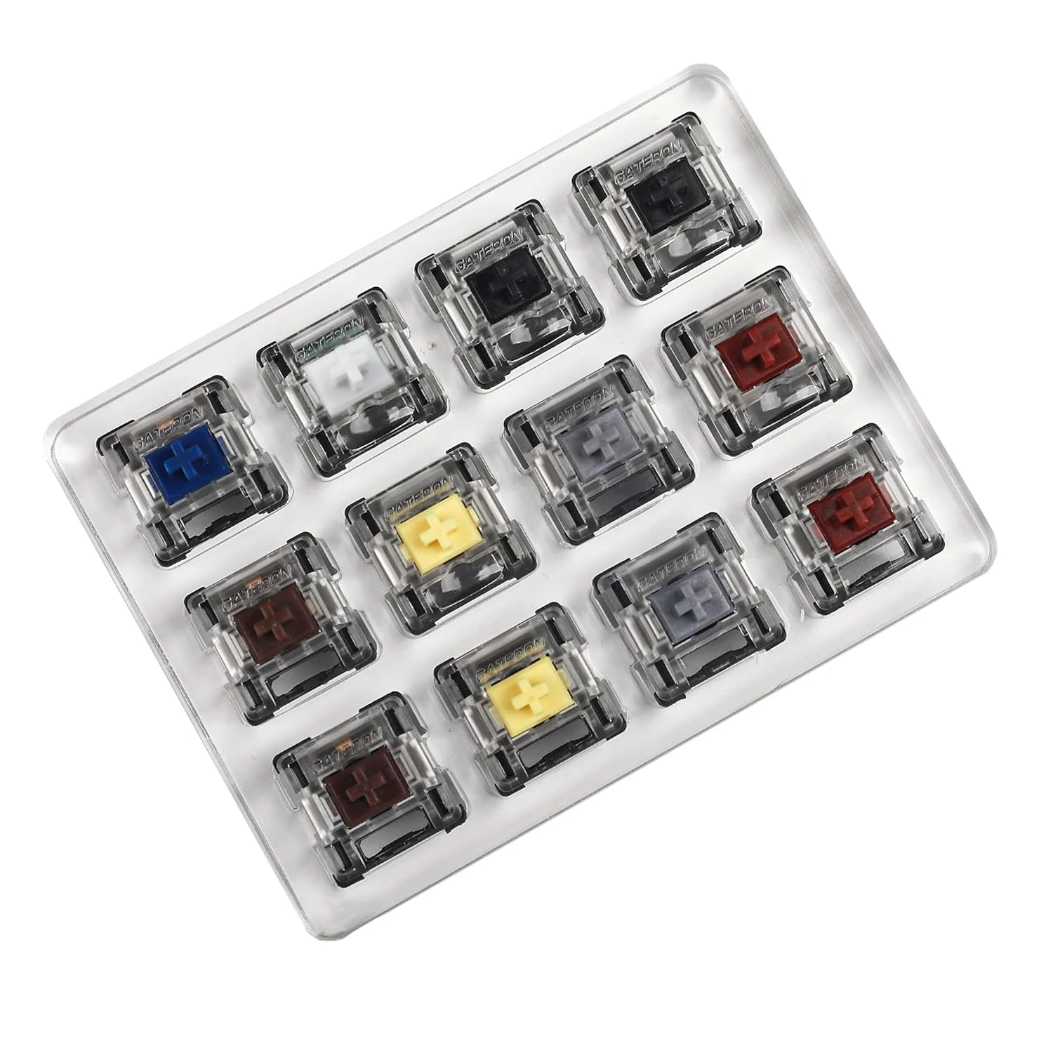 12 Key Gateron Optical Silent Yellow Silver Black Red Brown Switches Shaft Testing Tool Switch Tester