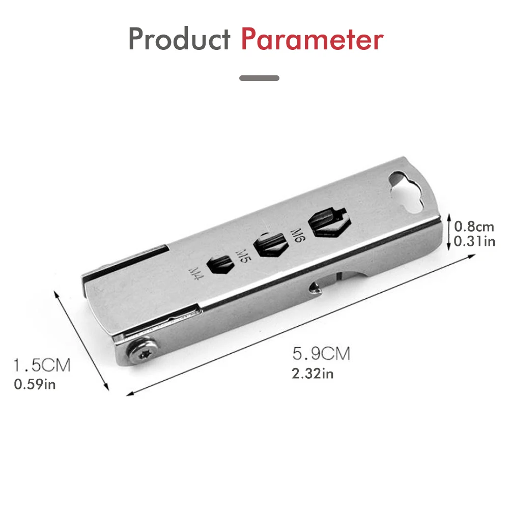 Przenośny mini śrubokręt ze stali nierdzewnej Otwieracz do butelek Zestaw narzędzi kombinowanych Zewnętrzne narzędzie awaryjne EDC Repair Multitool — zdjęcie 7