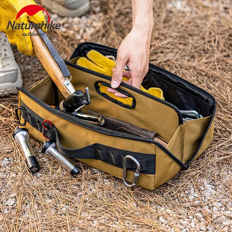 Imagem -02 - Naturehike-camping Folding Ferramenta Bolsa de Armazenamento Tenda ao ar Livre Pólo Pegs Hammack Machado Spetula Acessórios Caixa de Armazenamento