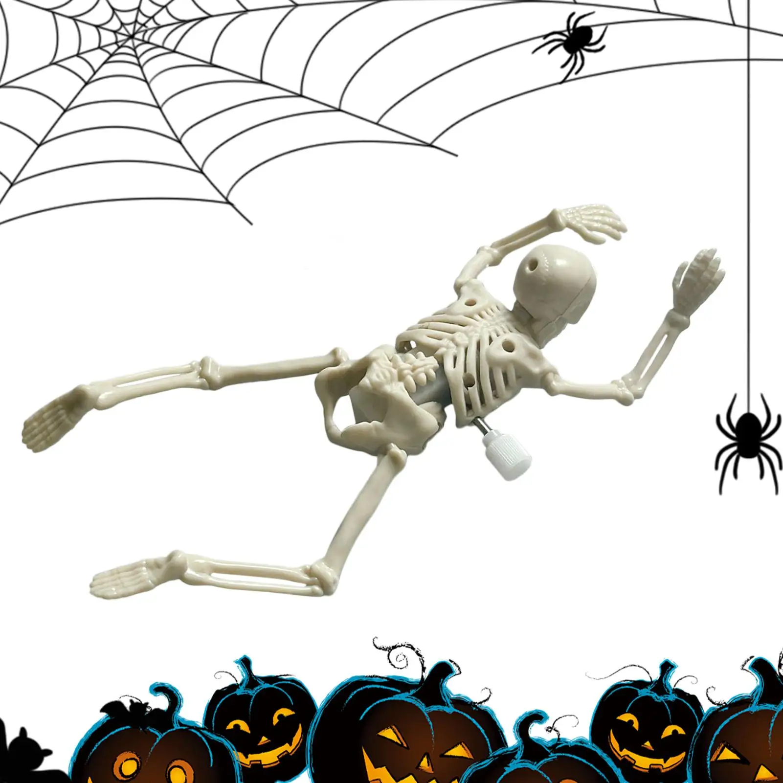 

Halloween Skeleton Toy Halloween Skeleton Figure Clockwork Toys Spooky Desk Figurines For Party Table Home Living Room Office