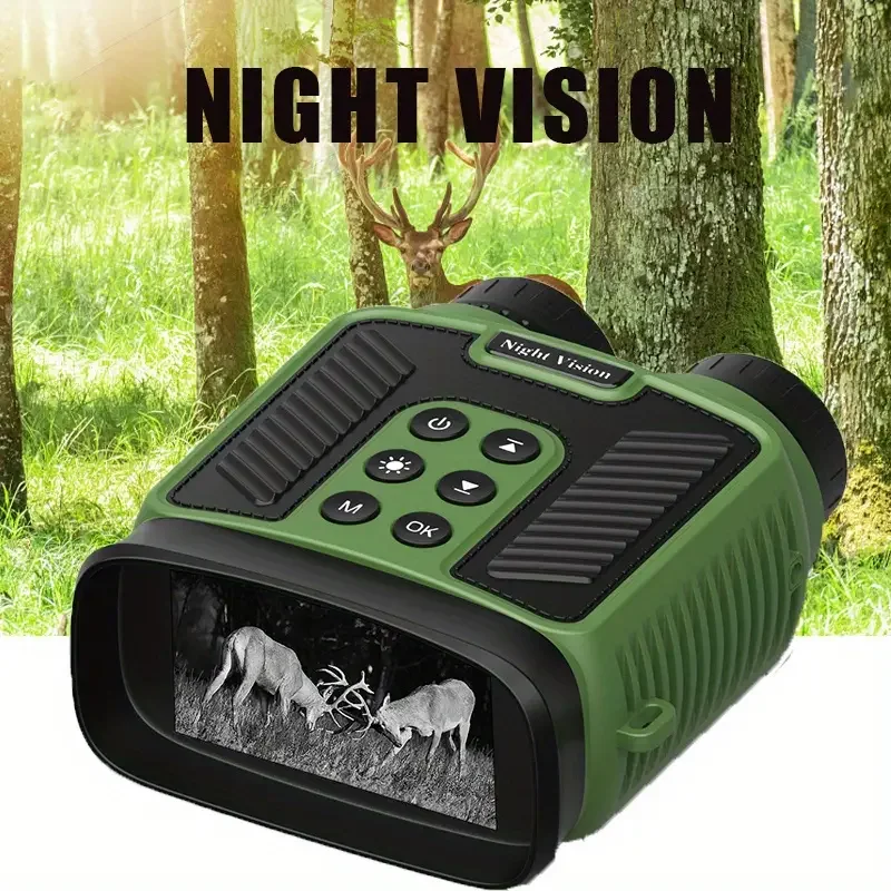 

4K Ultra HD Night Vision Goggles Optical Zoom Infrared Binoculars Tactical Flashlight 8X Zoom for Hunting Camping Outdoor Advent