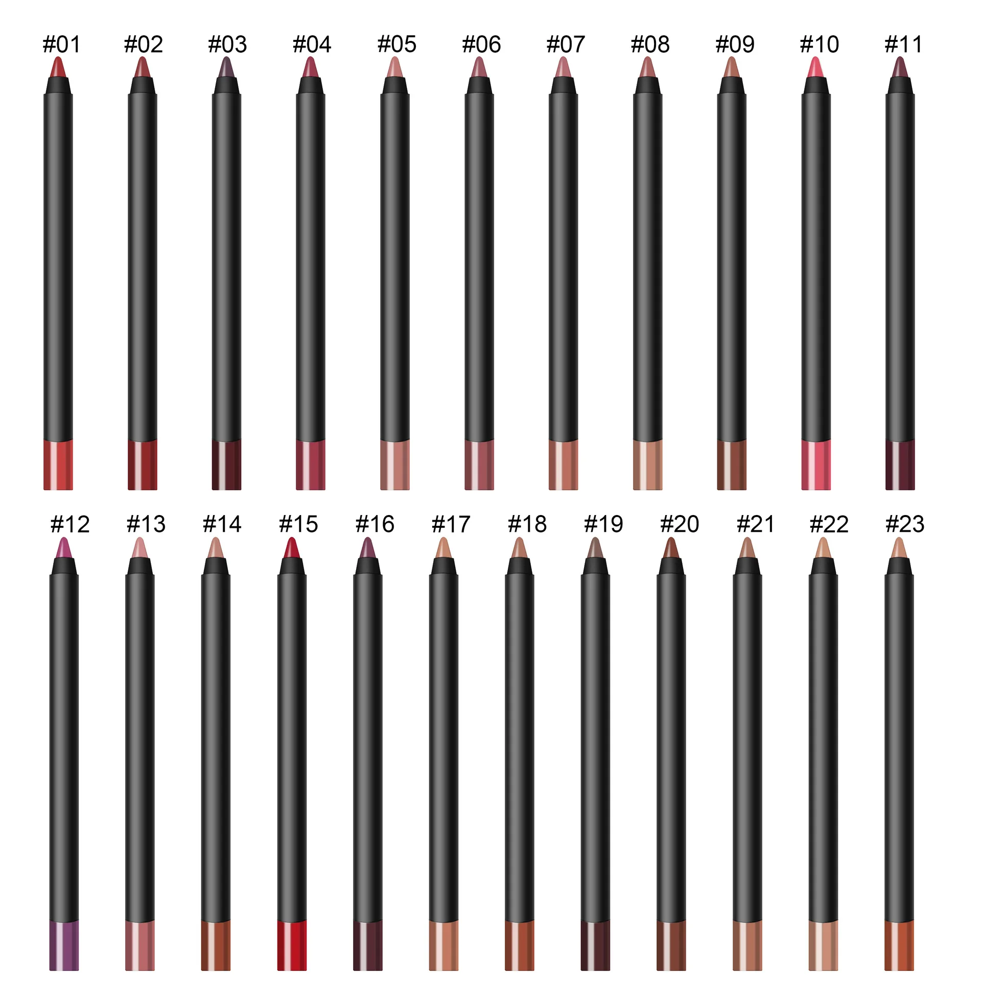 Piankowy konturówka do ust Gładka Łatwa w aplikacji Wysoka pigmentacja Długotrwała Komfortowe narzędzie do makijażu ust