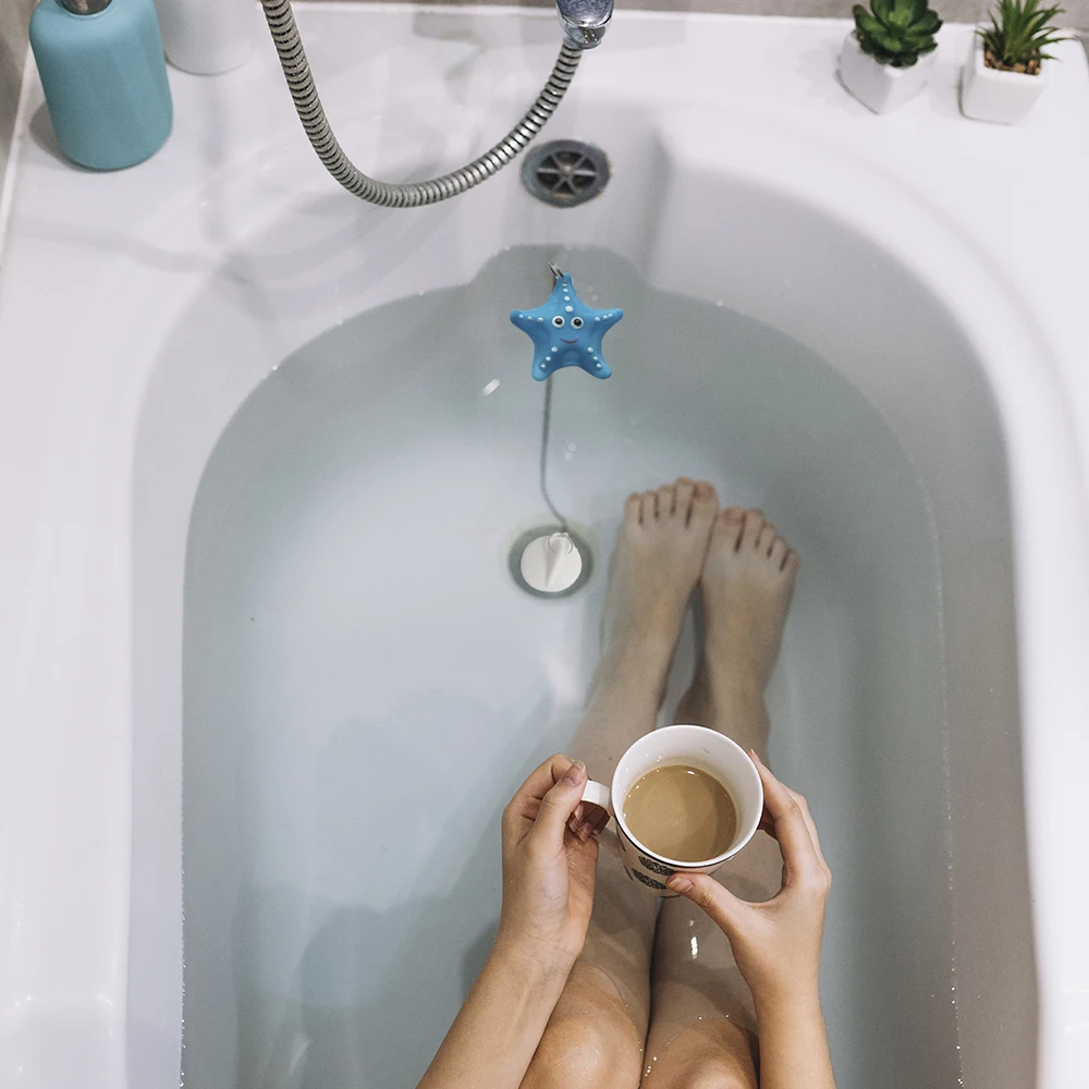 Tappo per vasca da bagno 1Pc, tappo e catena per vasca da bagno carini, lavabo di ricambio durevole a tenuta stagna con tappo per lavello con tappo