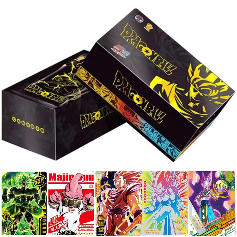 

5/25/100 Pcs Anime Dragon Ball Cards Son Goku Saiyan Vegeta TCG Rare Trading Collection Card Battle Carte for Children Gift Toys