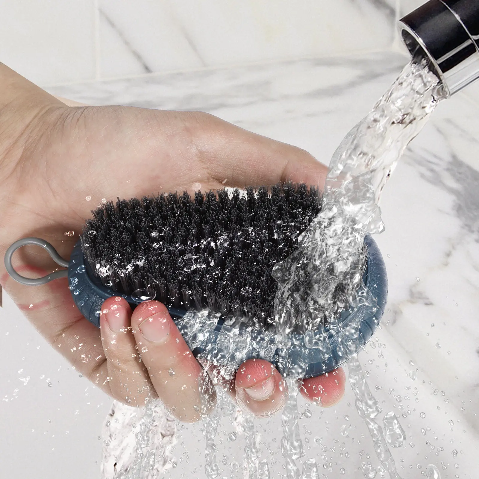 2Pcs Laundry Brush with Dense Bristles for Clothes Shoes Cleaning Multipurpose Scrub Brush for Home Kitchen Bathroom Stain