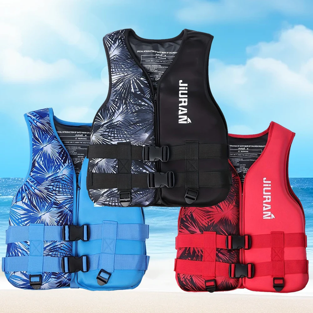 Adjustable Buoyancy Survival Suit Neoprene Warm Boating Life Vest Wear-resistant Soft Safe Multipurpose for Swimming Sea Fishing