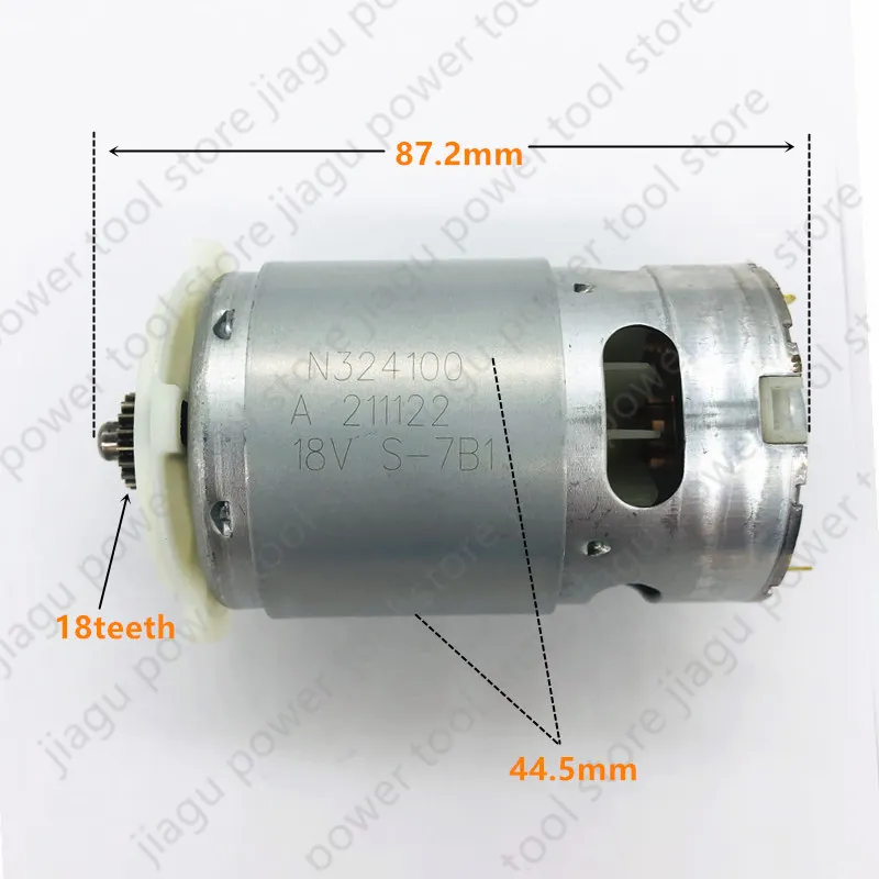 DC 18V metalowy do silnika N376649 18 zębów do DEWALT DCD776 śrubokręt wiertarka akumulatorowa akcesoria do elektronarzędzi