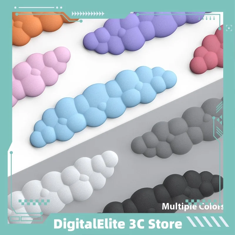 

Cloud Memory Foam Wrist Support Mouse Pad Non-Slip Durable Office Keyboard Hand Rest Mouse Pads Computer Accessories