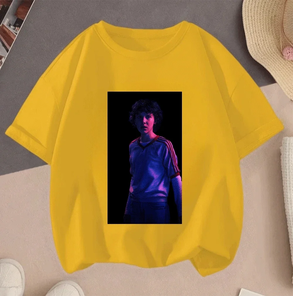 Camisetas Casuales de Manga Corta con Estampado de Dibujos Animados de Stranger Things, Nueva Colección Verano 2026 para Jóvenes, Niños y Niñas
