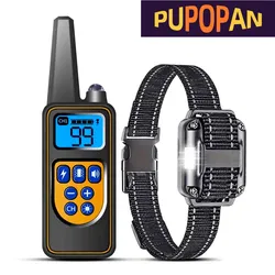 Dog Training Collar with Remote, Waterproof Shock Collar, Rechargeable, Small, Medium, Large Dogs, Beep