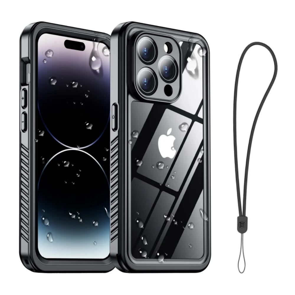 Shellbox professionelle wasserdichte Hülle passend für iPhone 14ProMax 17 Air 15 16Pro Handyhülle 360 Grad All Inclusive Anti Drop
