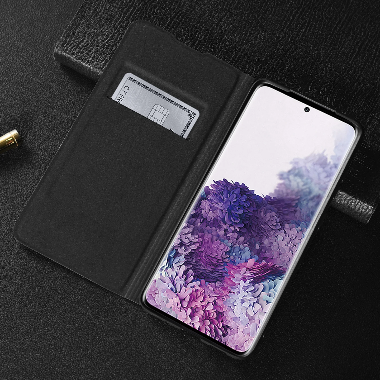 360 Flip Cover Leather Wallet Phone Case for Samsung Galaxy S8 S9 Plus S Note 5 8 9 Note8 Note9 S8plus S9plus 8s 9s 8plus 9plus
