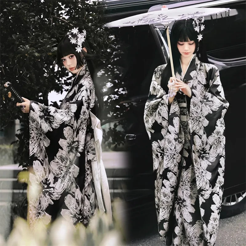 

New Kimono Underworld Daughter Traditional Japanese Yukata Photo Suit God Photography Girl Improved Japanese Style