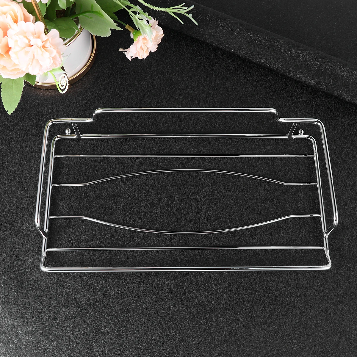 

Decorative Tissue Box Holder Stainless Steel Wall Mount Napkin Dispenser for Home Hotel Bar Living Room Tissue Storage Rack