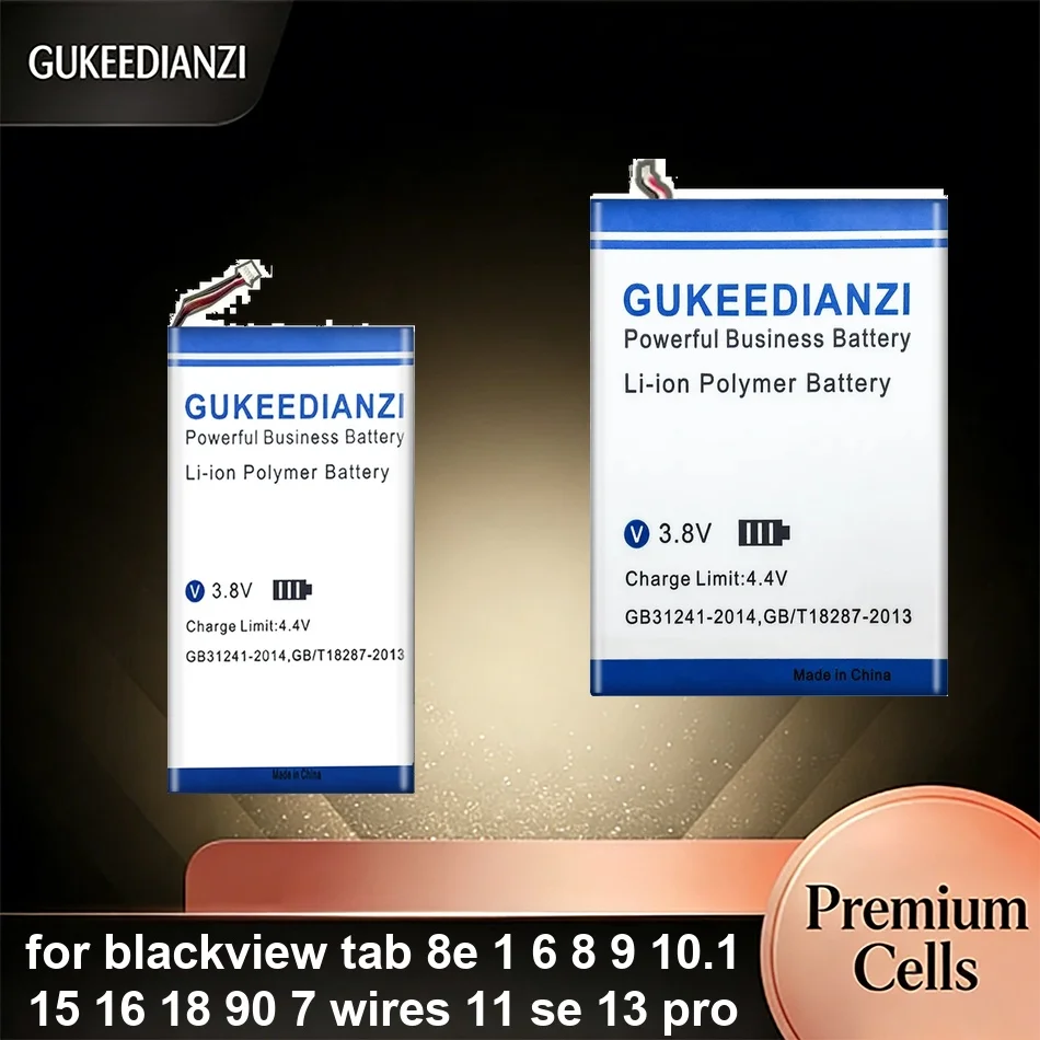 

LIU309094PVUTL Li327490HT-A ( Thread Ver. ) For Blackview Tab 8E 1 6 8 9 10.1 15 16 18 90 7 Wires 11 SE 13 Pro Battery