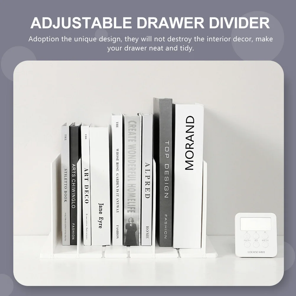 1Set Multipurpose Drawer Divider DIY Adjustable Storage Partition for Home Closet Wardrobe Organizer Storage Shelf