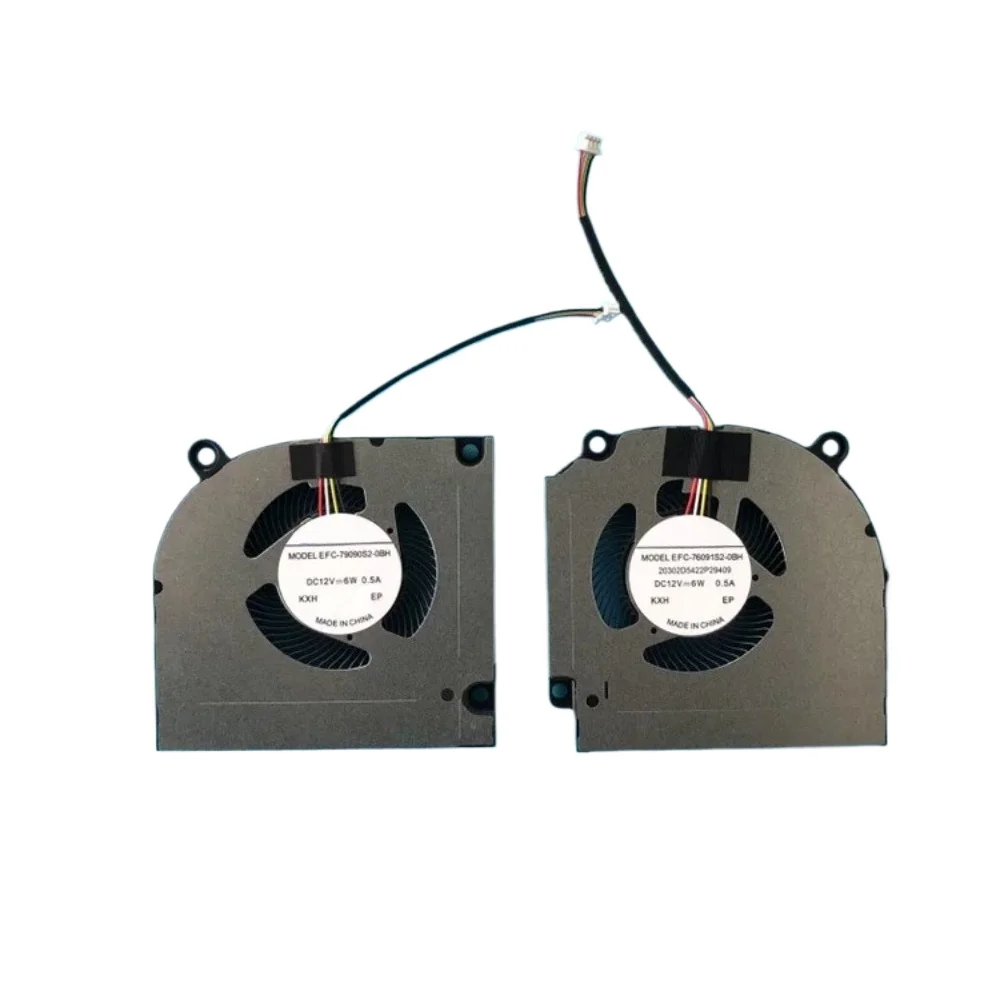 B=For  Laptop CPU GPU Cooling Fan Cooler for Clevo EFC-79090S2-0BH EFC-76091S2-0BH DC 12V 0.5A