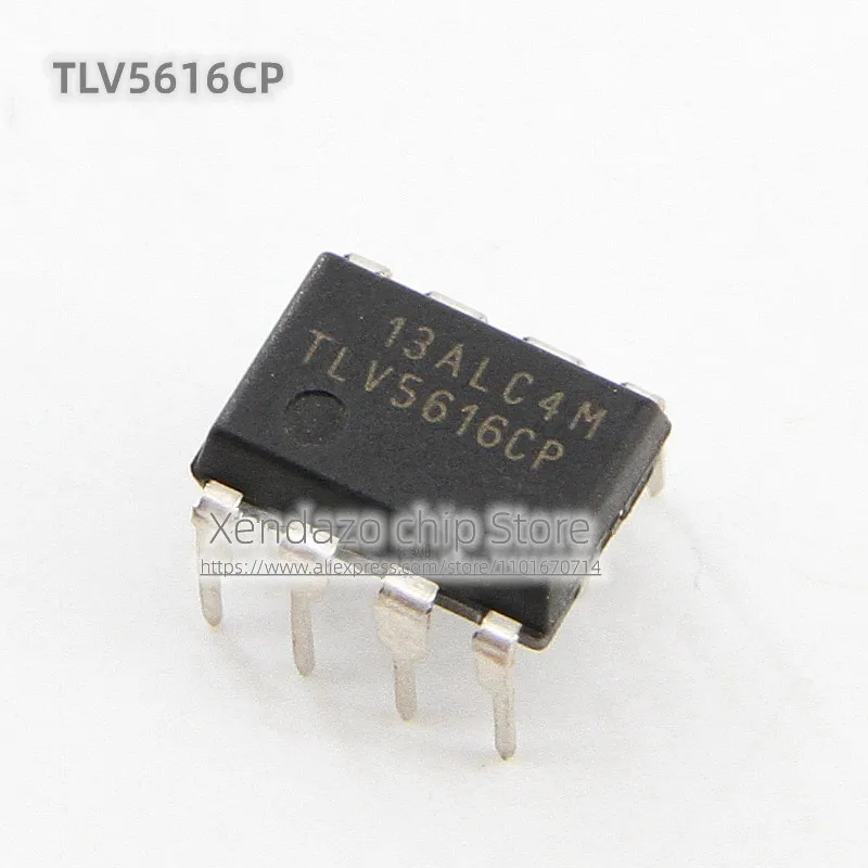 5pcs/lot TLV5616CP TLV5616 DIP-8 package Original genuine Digital analog converter chip