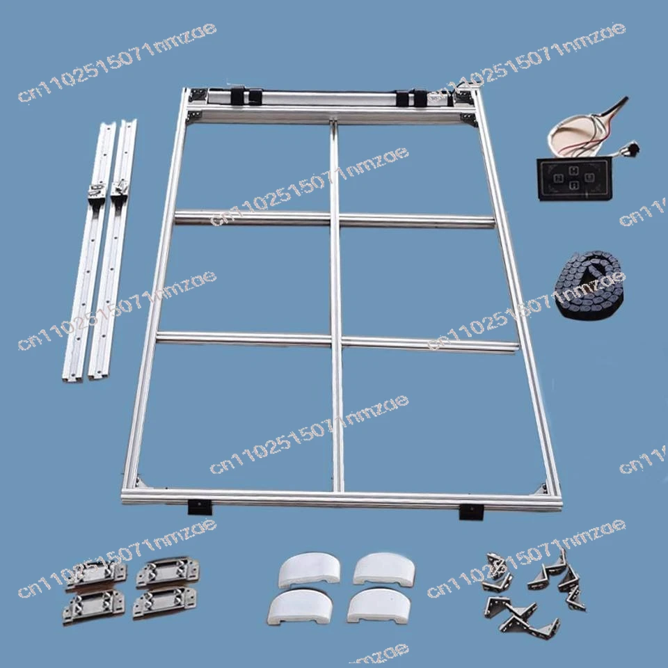 RV Campervan Bed Lift, Camper Parts Caravan 12V/24V/220V Adjustable Aluminum Bed Lift System, Motorhome Accessories
