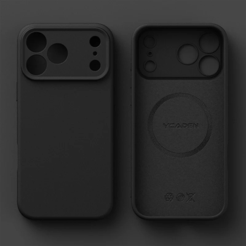 حافظة هاتف مغناطيسية من السيليكون السائل الأصلي لهاتف آيفون 17 16 15 14 13 12 11 17 Pro Max 17 Air لغطاء الشحن اللاسلكي Magsafe