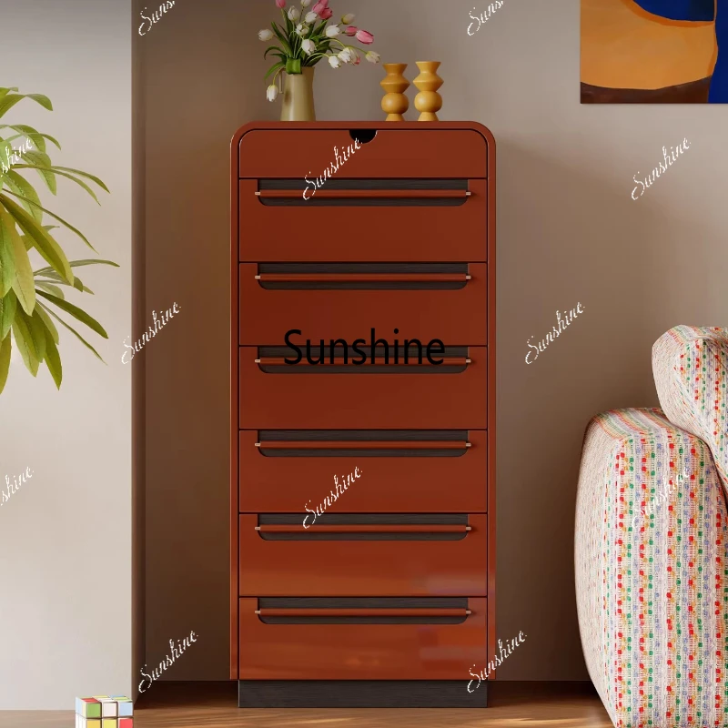 

High-gloss paint drawer cabinet living room bedroom storage cabinet seven chest cabinet