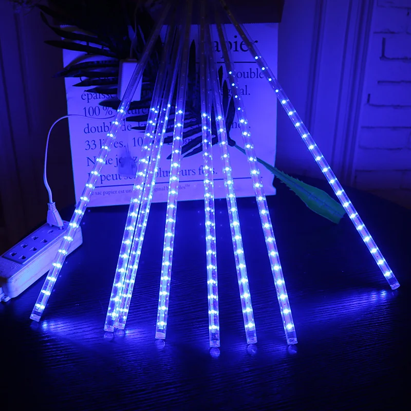 Christmas LED Meteor Garland Festoon Holiday Strip Light Outdoor Waterproof Fairy String Lights For Street Decoration image 3