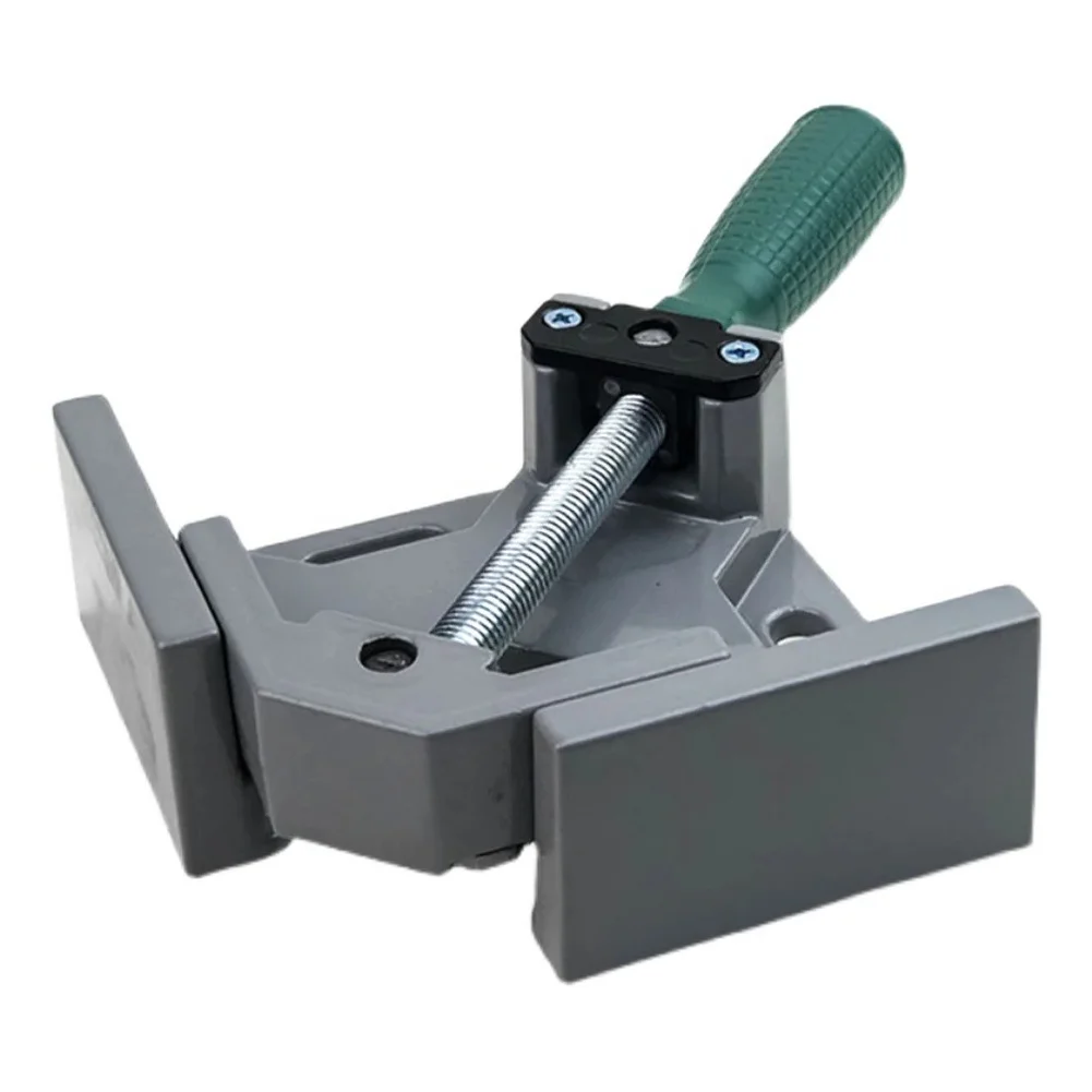 90 Degree Angle Clamp Aluminum Alloy Corner Clamp with Adjustable Swing Jaw for Woodworking Welding Picture Frame Quick Release