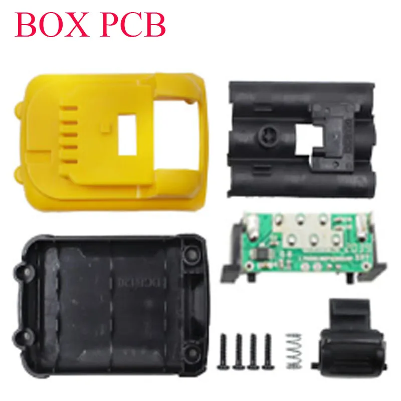 Dawupine dcb120 batterij plastic behuizing pcb oplaadbeveiliging printplaat doos voor dwalt 10.8v 12v li-ion batterij dcb125 dcb127