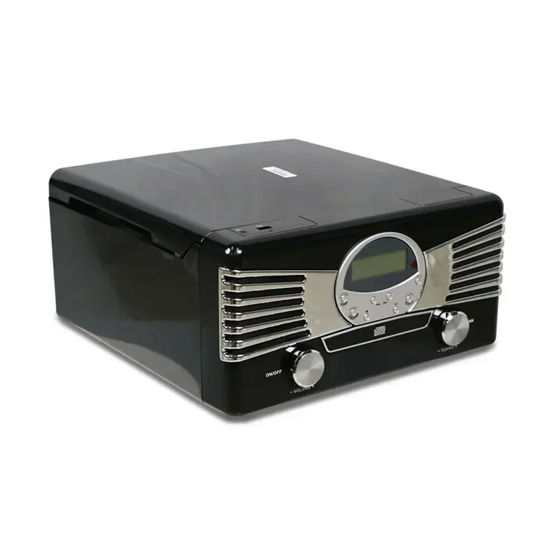 

Лидер продаж USB Music Combo AM/FM Аналоговая настройка Виниловый проигрыватель BT и встроенные стереодинамики Винтажный проигрыватель пластинок