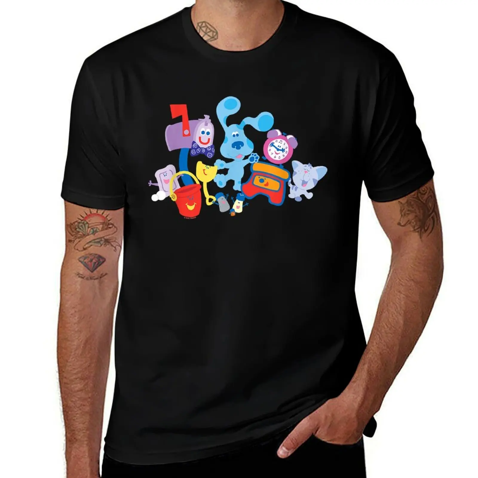 Blue's Clues Friend Party T-Shirt T-shirt basique à coupe confortable pour hommes