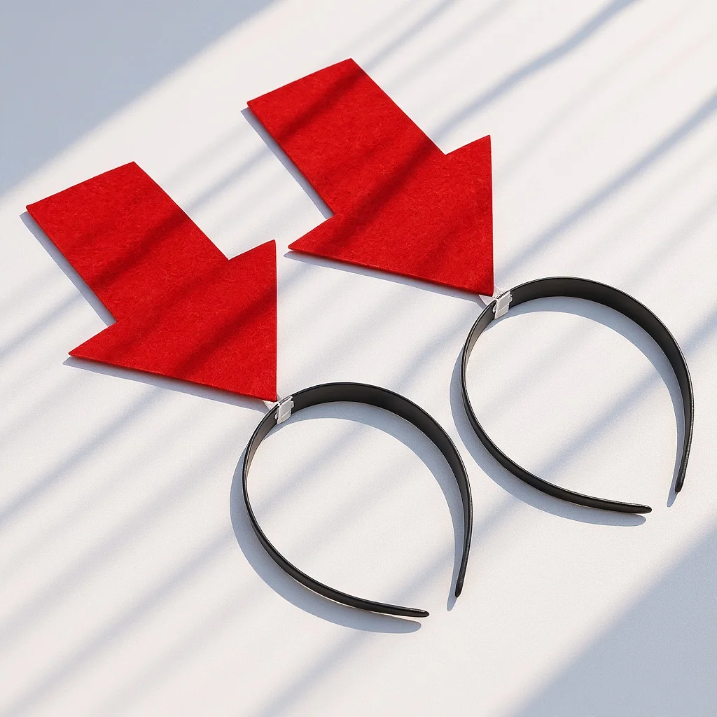 

2Pcs Arrowhead Hair Band Fashion Headband With Arrow Headdress Braiders Hoops Styling Photo Props Party Decor