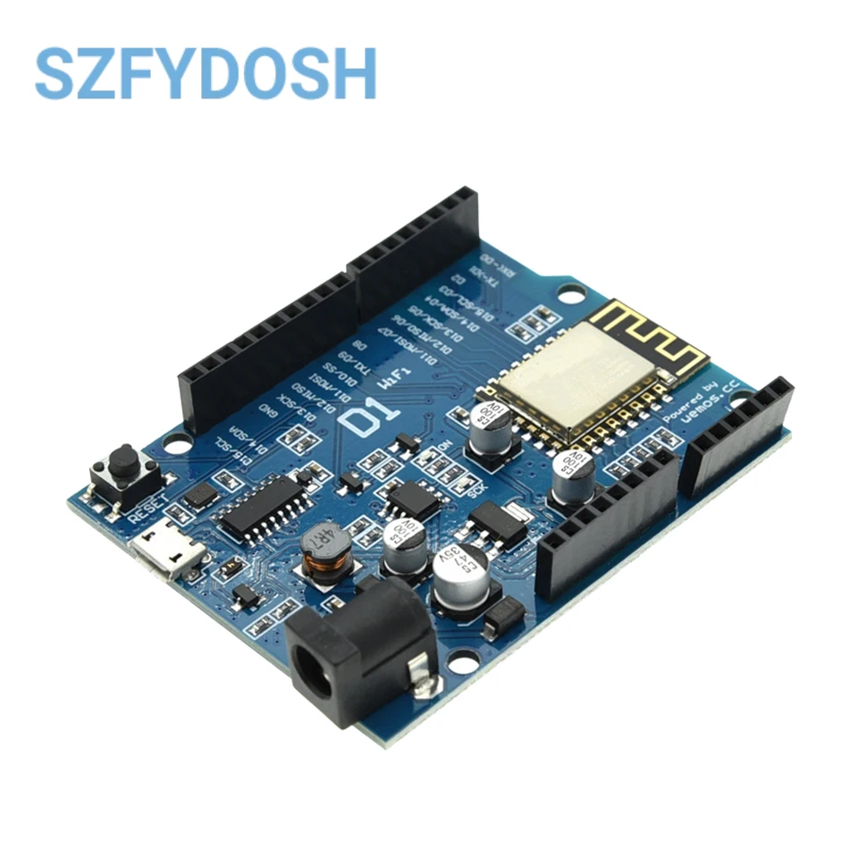 WeMos D1 UNO R3 CH340/FT232 Плата разработки Wi-Fi на базе ESP8266 ESP-12E Shield Smart Electronic PCB для Arduino, совместимая с IDE