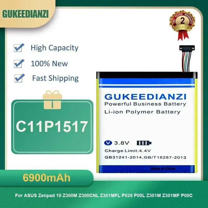 

6900 мАч C11P1517 аккумулятор для планшета ASUS Zenpad 10 Z300M Z300CNL Z301MFL P028 P00L Z301M Z301MF P00C высокой емкости