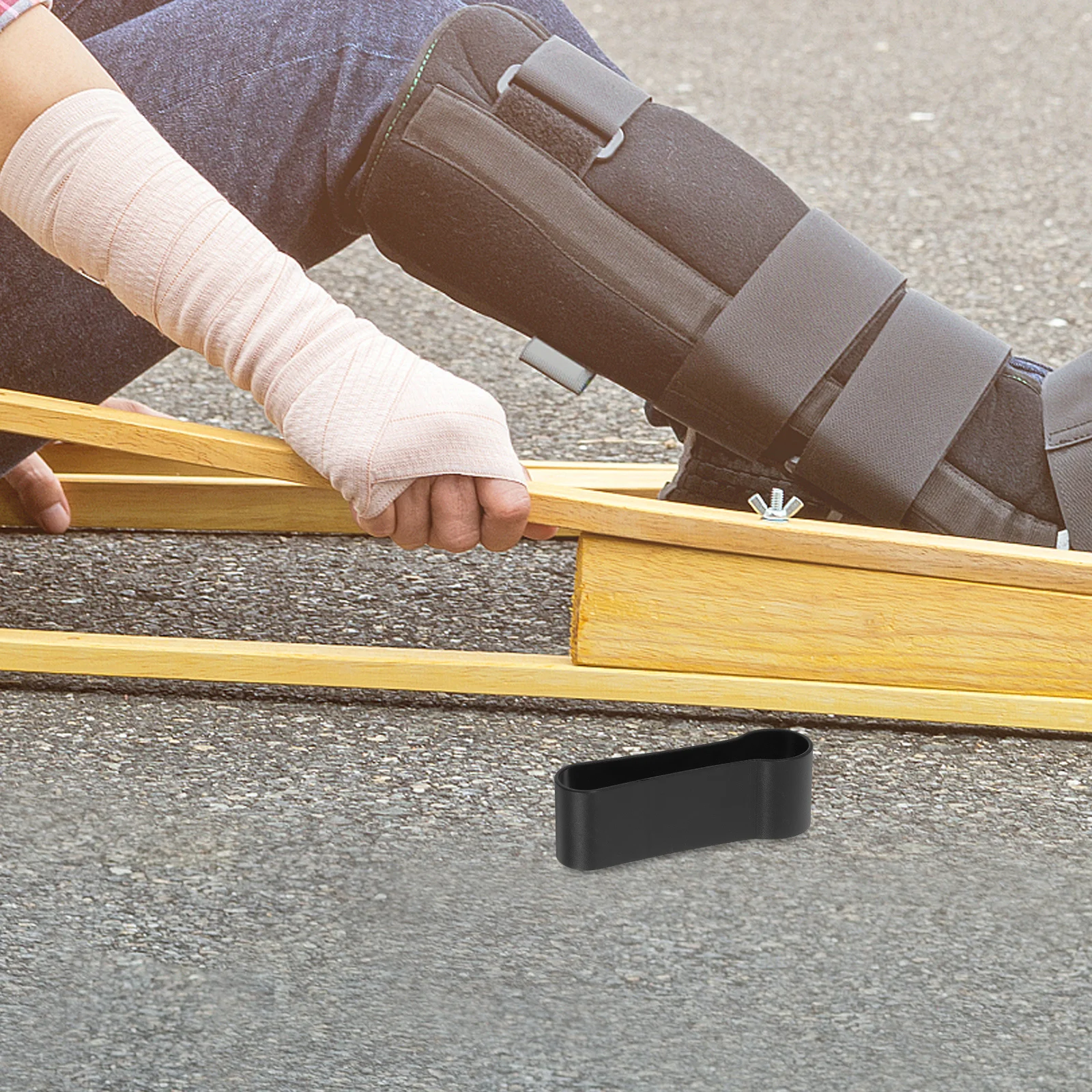 

Crutch Accessories Walker Backpack Attachments Securing Clip Cane Grip Replacement Trekking Strap Plastic Easy Comfortable