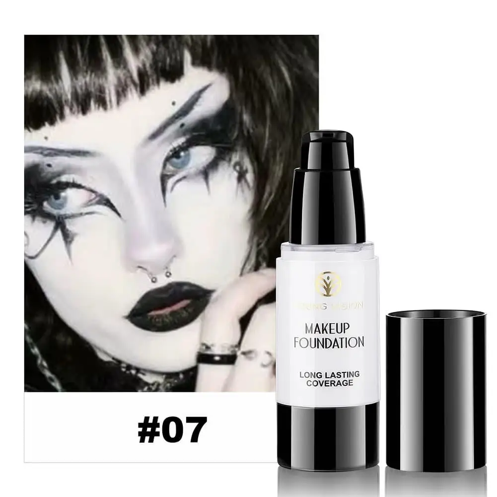 YOUNG VISION Waterproof Foundation Long Lasting Pump Foundation Cosplay Makeup Base Full Coverage High Coverage Concealer New