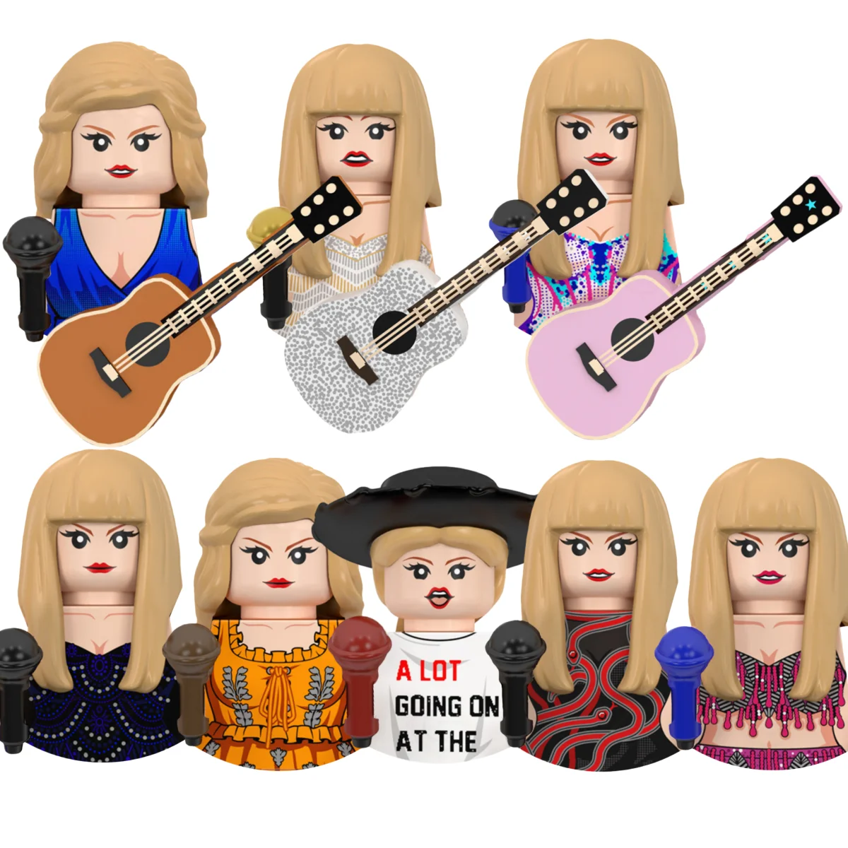 

Blind Box Musician Series Characters LG1015 Building Blocks Mini Figure Model Assemble Halloween Christmas Birthday Gifts Toys