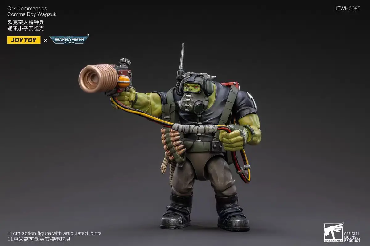 

【In Stock】JOYTOY Warhammer 40K Ork Komandos Comms Boy Wagzuk 1/18 Action Figure Model Toy