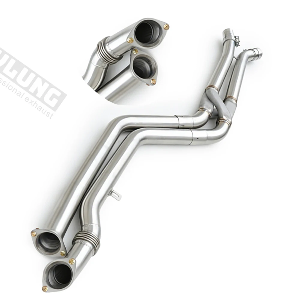 3D printed Z-shaped tube resonance middle pipe exhaust pipe suitable for BMW G80 G81 M3 G82 M4 S58 G87 M2 SS304 exhaust system