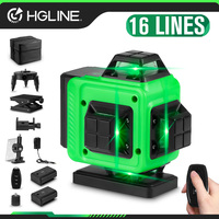 HGLINE Mini 16/12 Lines 4D/3D Laser Level Portable Green Line Self-Leveling 360 Horizontal And Vertical Cross Laser  Machine