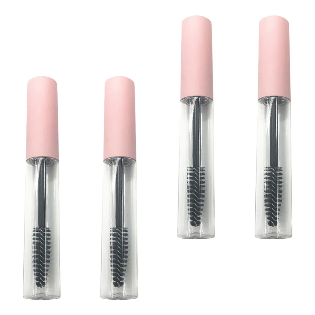 4 個のポータブル詰め替え可能なマスカラチューブ DIY 空のまつげクリームボトル軽量容器旅行の必需品