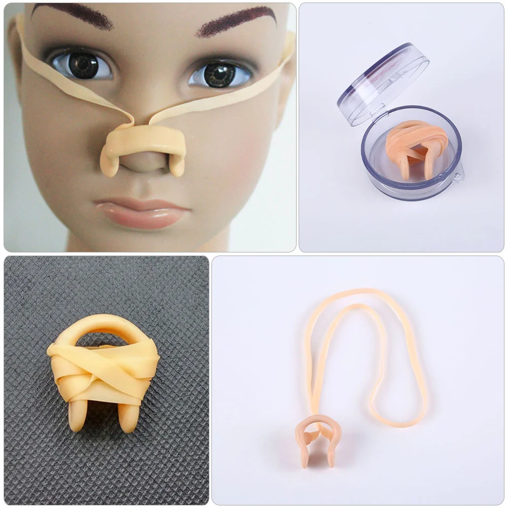 4 Pcs Swimming Nose Clip Kids Professional Clips with Cord Replaceable Clamps Accessories Wear-resistant Child Portable